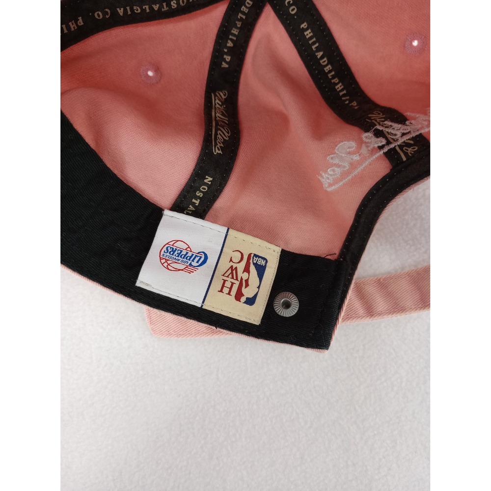 Mitchell & Ness Hat Women OS Pink LA Clippers NBA Basketball Embroidered Cap - Picture 7 of 8